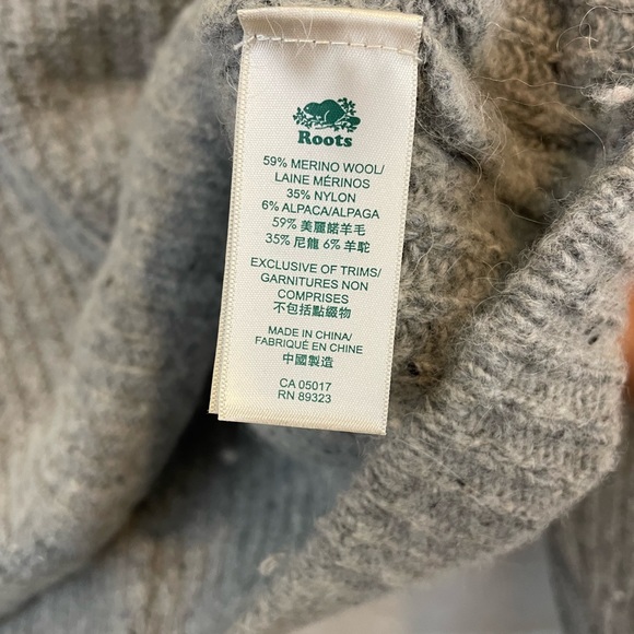 Roots | Classic Emery Crew neck Merino Wool Sweater | Size xs - Picture 11 of 11